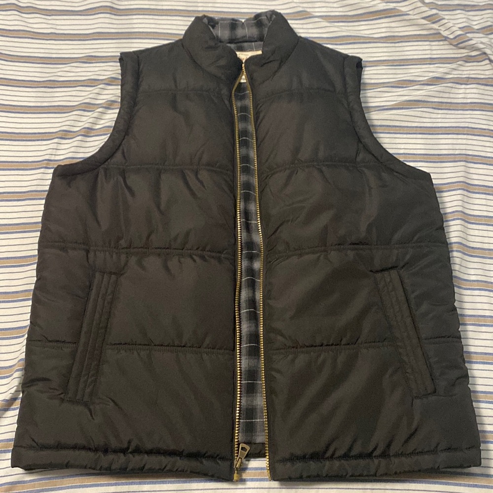 Weatherproof vest.